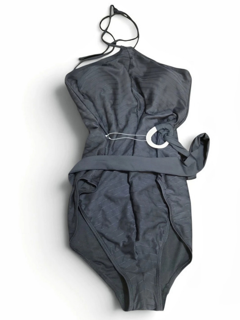 Time and Tru One Piece Swimsuit Black Size Large NWT